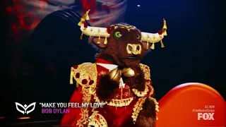 Bull Performs "Make You Feel My Love" By Bob Dylan | Masked Singer | S6 E6