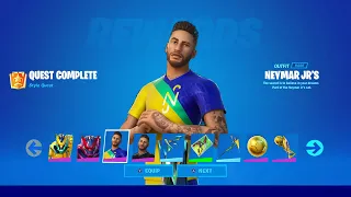 How To Finish All Neymar JR Challenges in Fortnite! (Complete All Neymar JR Rewards Challenges)