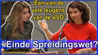 Esther Ouwehand & Dilan Yeşilgöz over de toekomst van de Spreidingswet - Formatiedebat Tweede Kamer