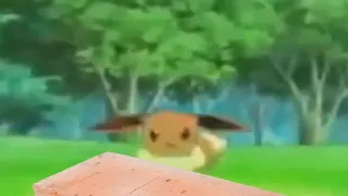 Ash evolves Eevee in to a ghost type