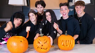 Carving Pumpkins with my Best Friends ft Charli, Noah, James, Chase, & Larray | Dixie D'Amelio