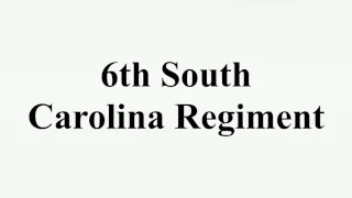 6th South Carolina Regiment