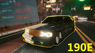 Cyberpunk 2077 - ASAP Rocky Mercedes Benz 190E - street race
