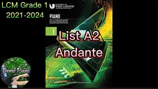 LCM Grade 1 (2021-2024), List A2: Andante