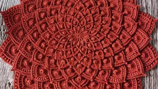 Thalposh /Mandala/Asteria doily Part -1  बहोत ही सुंदर पायदान डिज़ाइन with English subtitles