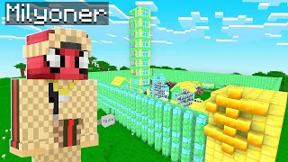 1000$ MİLYONER KÖY 🏡 - Minecraft