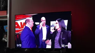 Raw: Paul Heyman, Sonya Deville and Adam Pearce Backstage Segment