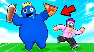 Can RAINBOW FRIENDS Eat 999,999 FOOD In ROBLOX!? (EATING SIMULATOR! *FUNNY MOMENTS!*)