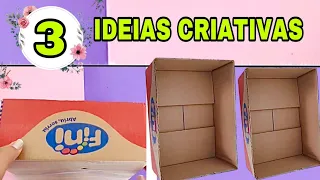 3 IDEIAS FABULOSAS COM CAIXAS DE PAPELÃO FAÇA VOCÊ MESMO