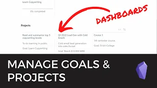 Build a personal project dashboard in Obsidian