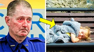 Pitiful Girl Sleeps In Park Every Night ，Police Officer Bursts Into Tears When He Finds Out Why！