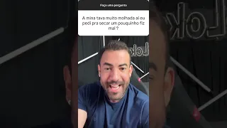 Mina tava MUITO MOLHADA pedi pra ela SECAR UM POUCO #comedia #humor