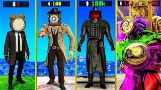 $1 CLOCK MAN to $1,000,000,000 CLOCK MAN in GTA 5