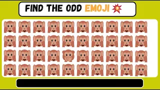 Find the ODD One Out in 5 seconds🎇 | Emoji Quiz | Easy, Medium, Hard, Impossible