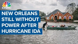 New Orleans remains without power as Hurricane Ida leaves