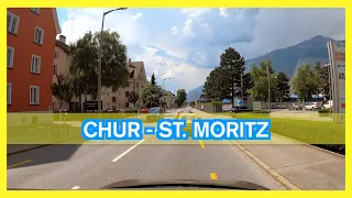 Driving from Chur to St. Moritz 🇨🇭 Switzerland scenic drive in 4K