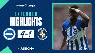 Extended PL Highlights: Brighton 4 Luton 1