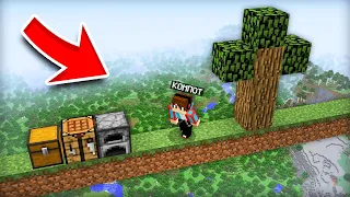 ПЫТАЮСЬ ВЫЖИТЬ НА ОДНОЙ ЛИНИИ В МАЙНКРАФТ | Компот Minecraft