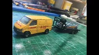 Custom Scratch Built 1:64 Scale Diecast Flatbed Trailer