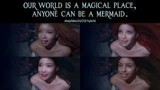 Little Mermaid - Deepfake, Ai, Cgi hybrid technology test.