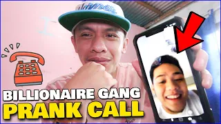 BILLIONAIRE GANG PRANK CALL @VonOrdonaVlogs (SINERYOSO NAGALIT SAKIN)