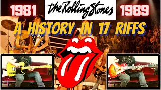 The Rolling Stones - An History in 17 Riffs (1981 - 1989) Guitar Cover