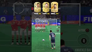 Lionel Messi Free Kick in FIFA 22 - FC 24 #football #shorts #messi