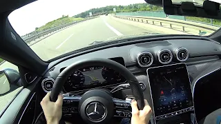 2022 Mercedes-Benz C300d T-Modell - short test drive | POV