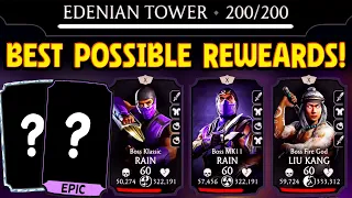 MK Mobile. I Beat Fatal Edenian Tower Battle 200 with RANDOM Team and Got THE BEST REWARD!