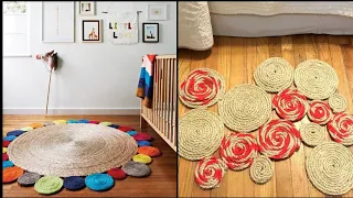 Colorful Jute Rugs Ideas For Modern Home Decor | Jute Craft Ideas | Amazing Craft Ideas