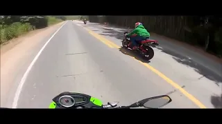 Lucky bikers accident Close calls 2018 Motorcycle crashes