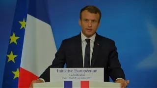 Europe is "too weak, too slow", says French President