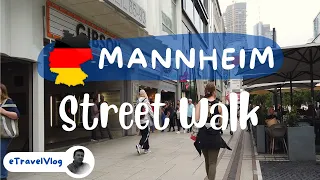 Mannheim 4K 🇩🇪, Germany travel 4k, Germany sightseeing, Summer walking tour