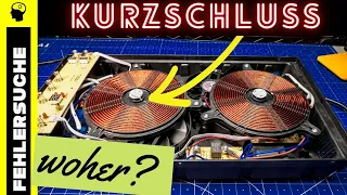 Kurzschluss beim Einschalten! | Induktions-Kochfeld Fehlersuche | Schaltplan