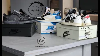 распаковка Air Jordan 1 x Travis Scott x Fragment / Phantom / Olive unboxing AJ1 x Travis Scott