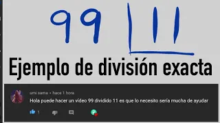 Ejemplo de DIVISIÓN EXACTA de 2 cifras ( RESTO = 0 )