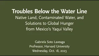 Native Land, Contaminated Water, and Solutions to Global Hunger from Mexico’s Yaqui Valley
