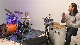 Daniel Gortovlyuk 5,4 Jahre.Schlagzeuger.#Drummer.Batterista.Trommler.Weinachtsfeier im Kindergarten