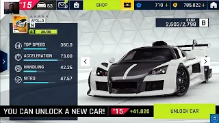 Asphalt 9 | Apollo N | Car | Unlock and Upgrade | Walkthrough 2023