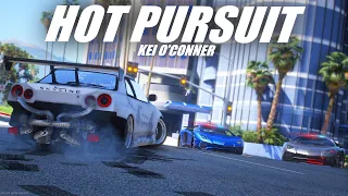 HOT PURSUIT ! SKYLINE V10 TWIN TURBO VS 2 LAMBORGHINI POLISI !!! GTA 5 ROLEPLAY