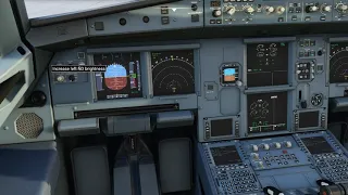 Starting an Airbus A320 from cold and dark in Flight Simulator 2020