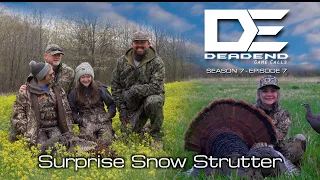 Giant Missouri Gobbler in the Snow!  Turkey Hunt with the ODF and Amazing Strutting Action.