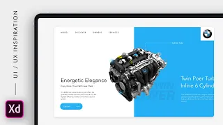 Car Engine Product Page UI Interaction using #Adobexd