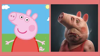 Peppa Pig Characters IN REAL LIFE 👉@Wow cartoons!