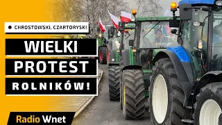 Protest rolników w Warszawie! „UE nienawidzi rolników. Wielkie agrobiznesy z Ukrainy zalewają rynek”