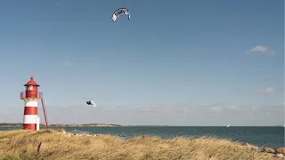 Kiteboarding in Denmark by RACE DRONE