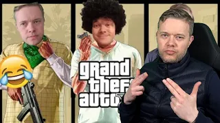 Goldbridge Reacts to GTA V BEST BITS & WORST Football Tackles