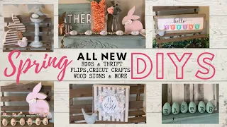 Cricut Crafts - Wood Crafts - 7 ALL NEW Spring and Easter DIYS! IOD Stamps and Transfers!