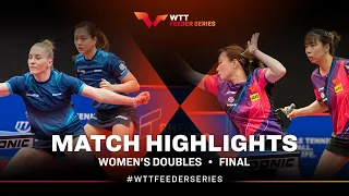 Chantal Mantz/Yuan Wan vs Wu Yangchen/Qi Fei  | WD Final | WTT Feeder Düsseldorf II 2023