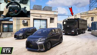 Robbing MAFIA CONVOY Transporting Drug in GTA 5 | Lexus LM300h Gameplay